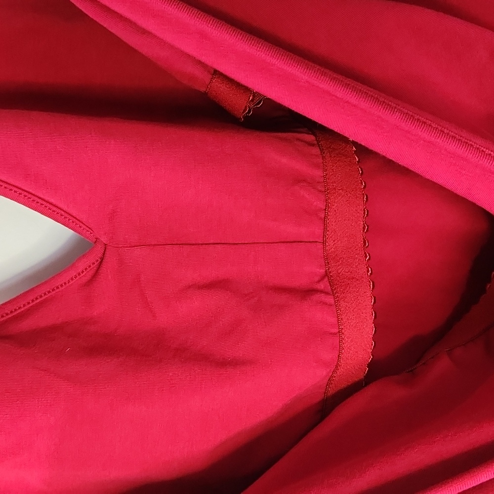 St. John's Bay Vibrant Red Halter Stretch Top - Picture 4 of 5